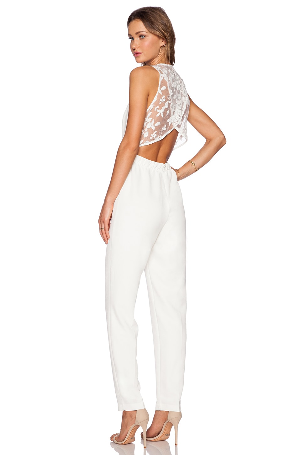 revolve white jumpsuit