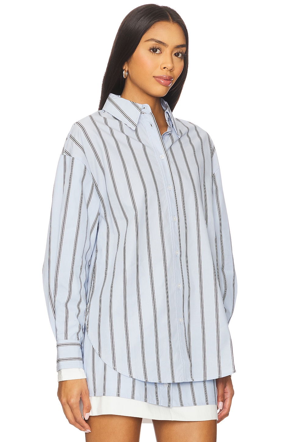 Line & Dot Leia Shirt in Blue Multi | REVOLVE