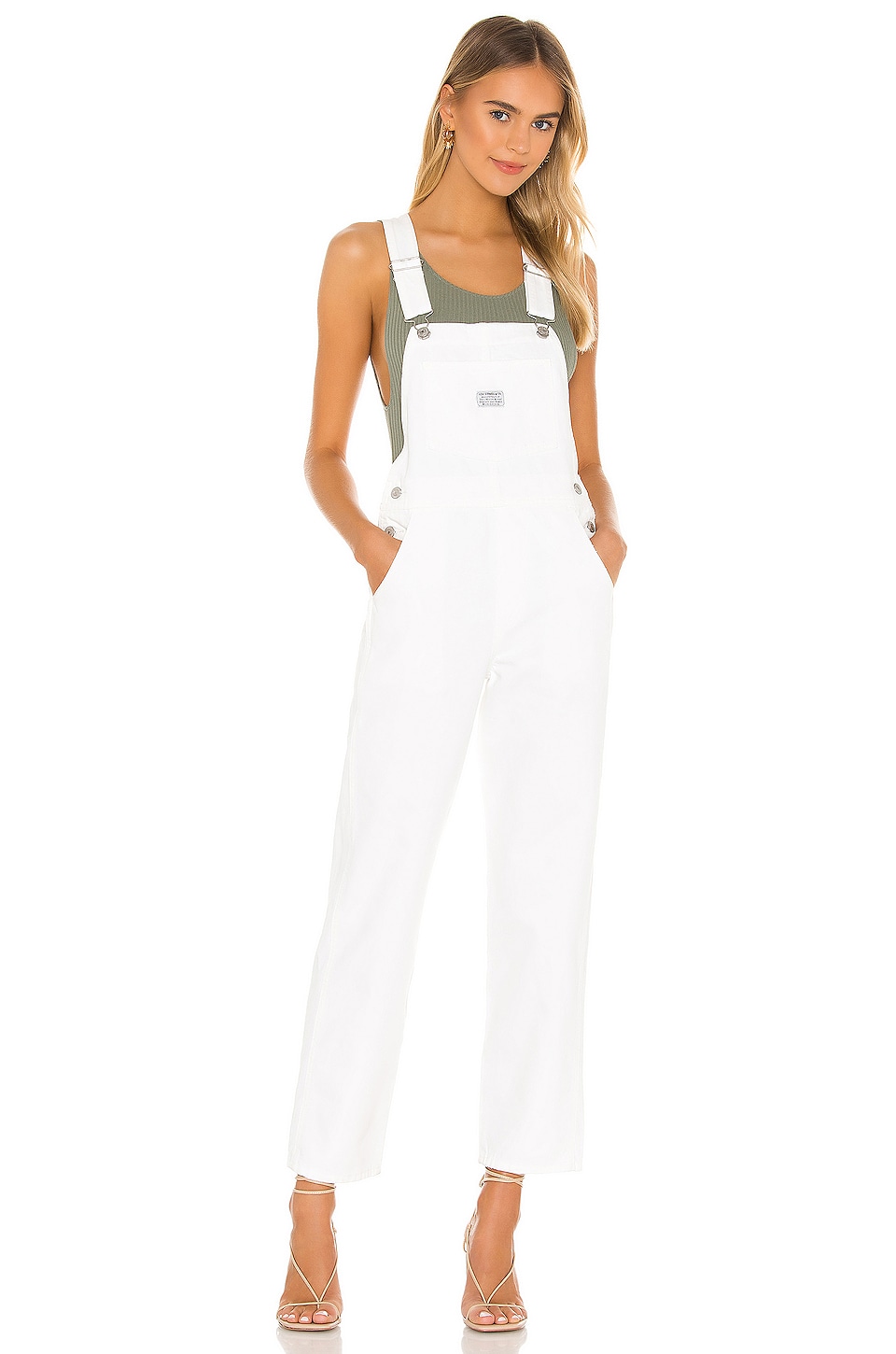 Introducir 78+ imagen levi’s vintage overalls white