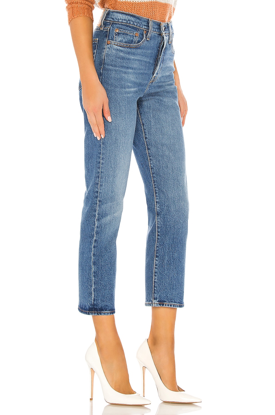 LEVI'S Wedgie Straight Crop in Jive Sound | REVOLVE