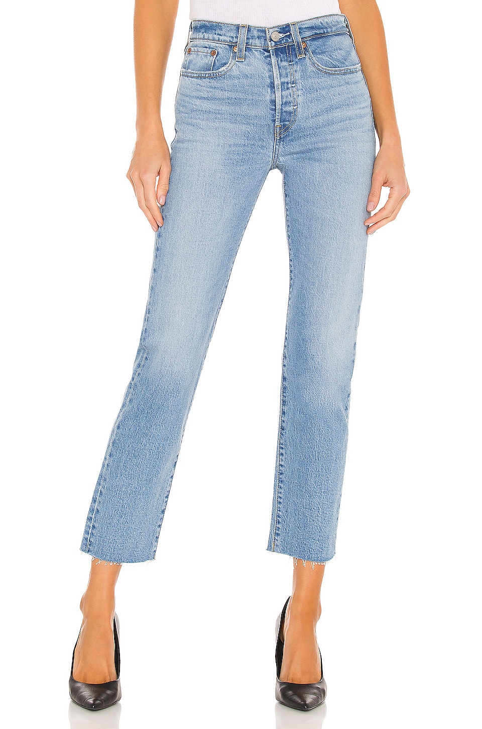 levi's wedgie straight ankle jeans