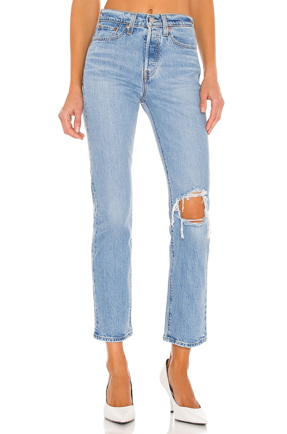Introducir 57+ imagen levi’s wedgie straight ankle in tango fray