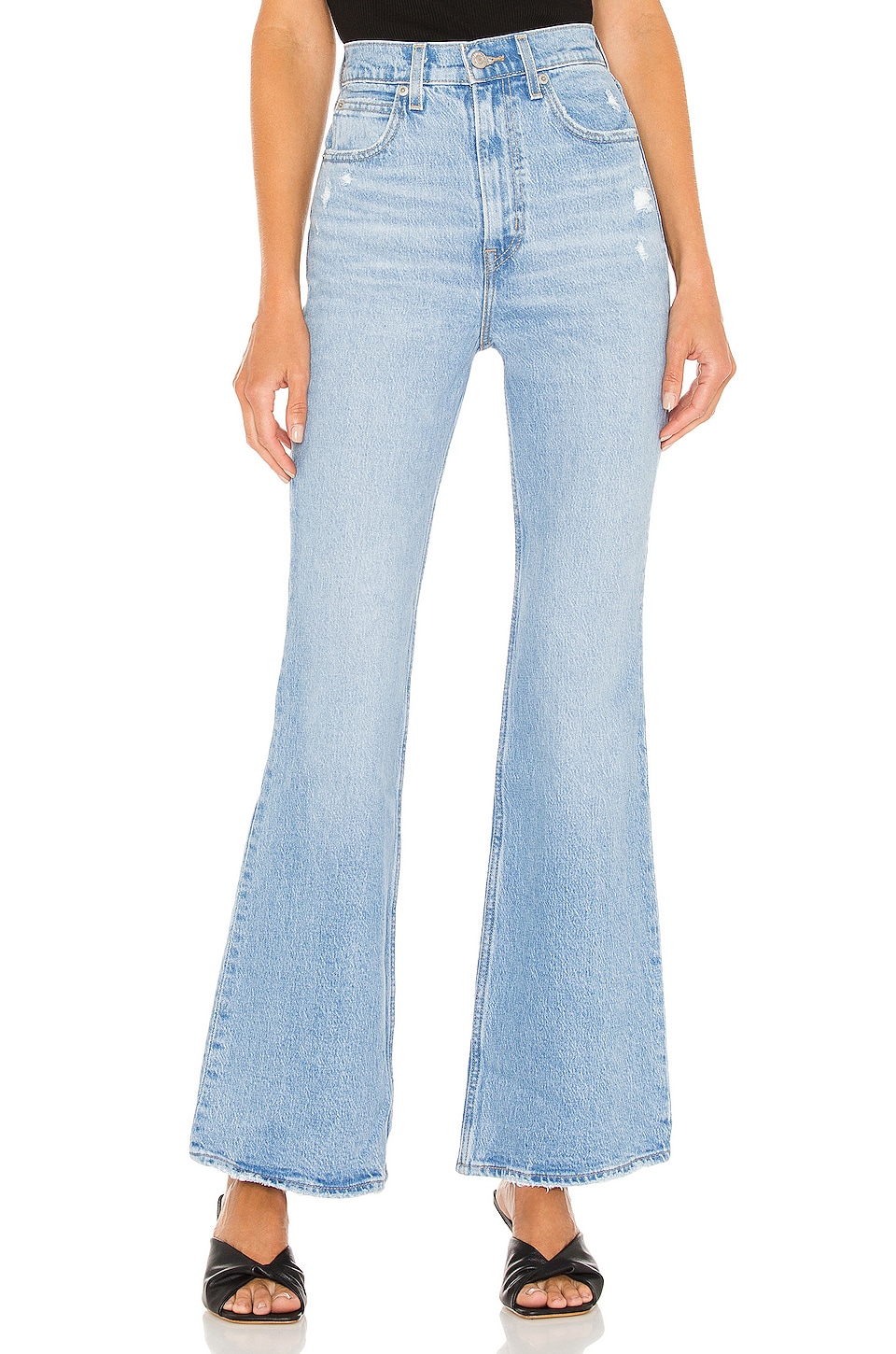 LEVI'S 70s High Rise Flare Jean in Marine Babe | REVOLVE