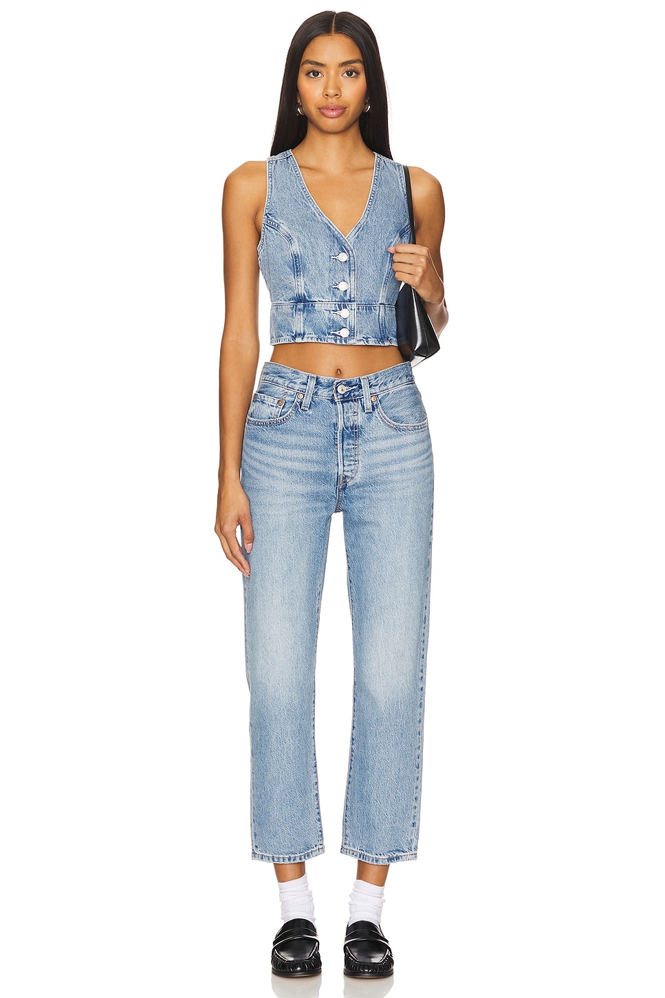 501 Crop Lightweight Straight Jeans - Thumbnail 5
