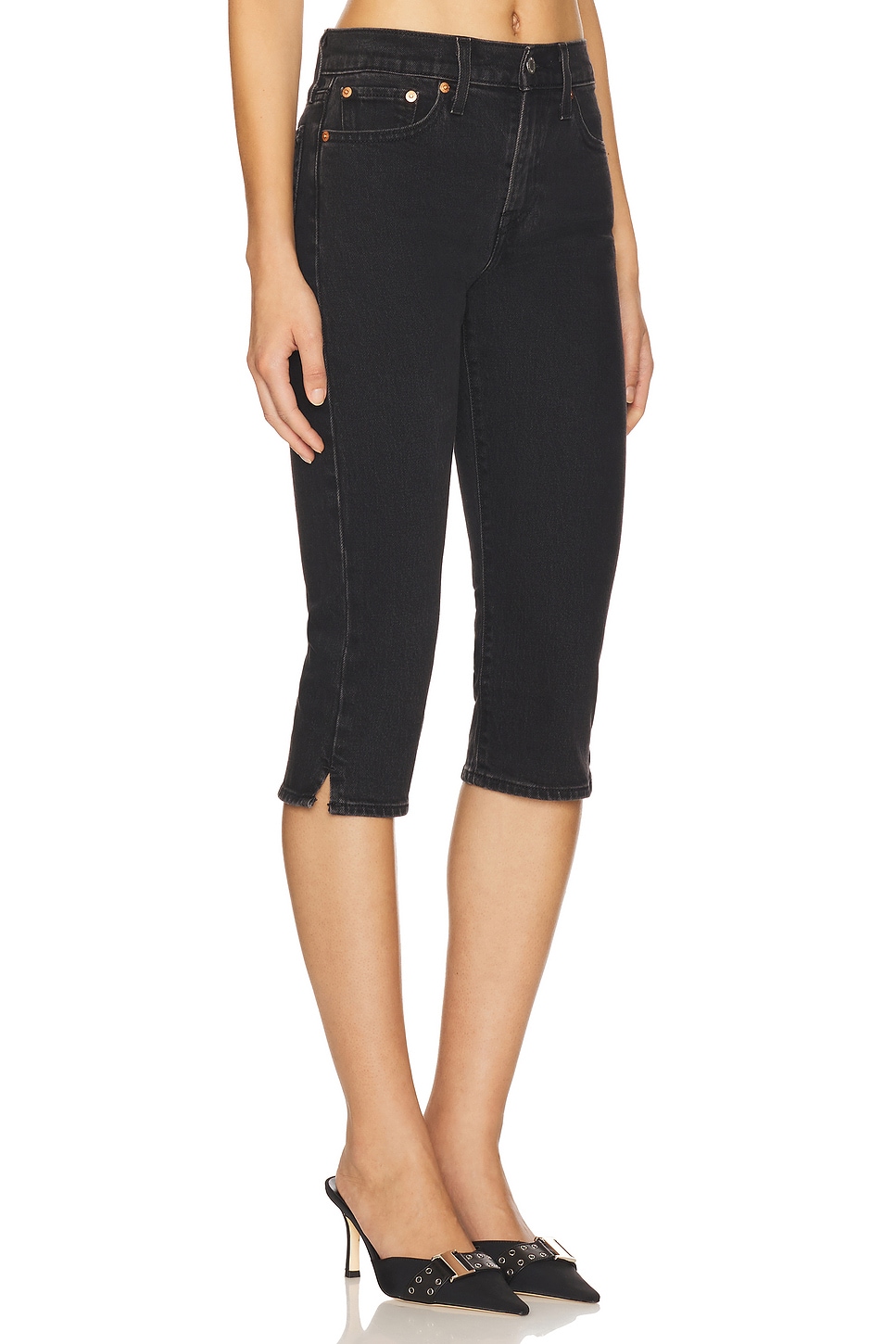 Levi's Wedgie Capri Jeans in She's Jeans in The Zone thumbnail