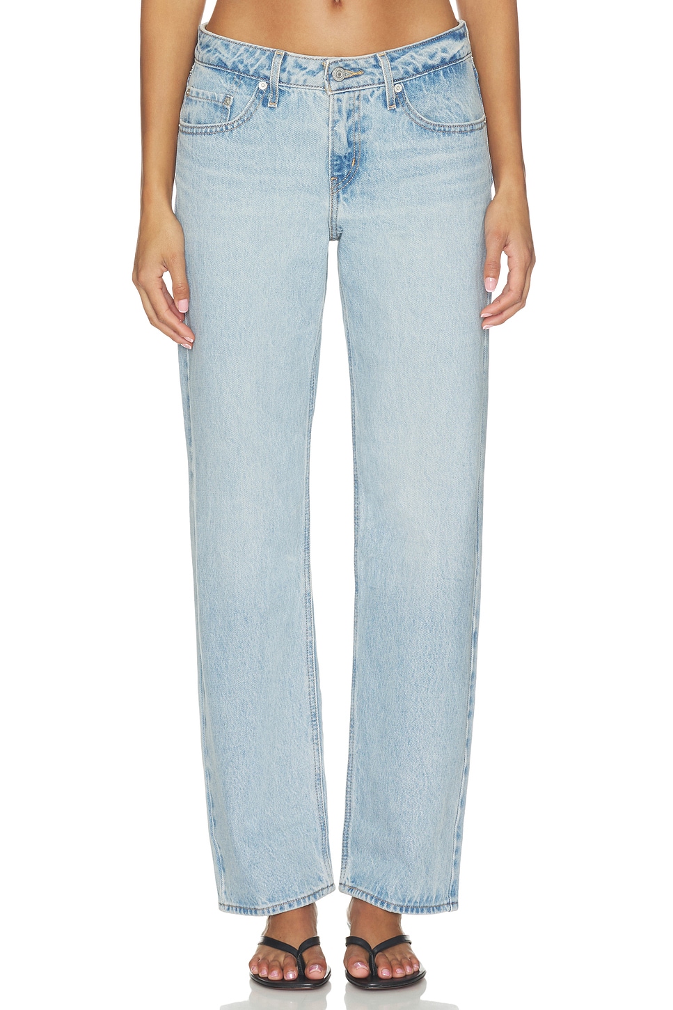 LEVI'S — ДЖИНСЫ LOW STRAIGHT · Blasted Stone Clean