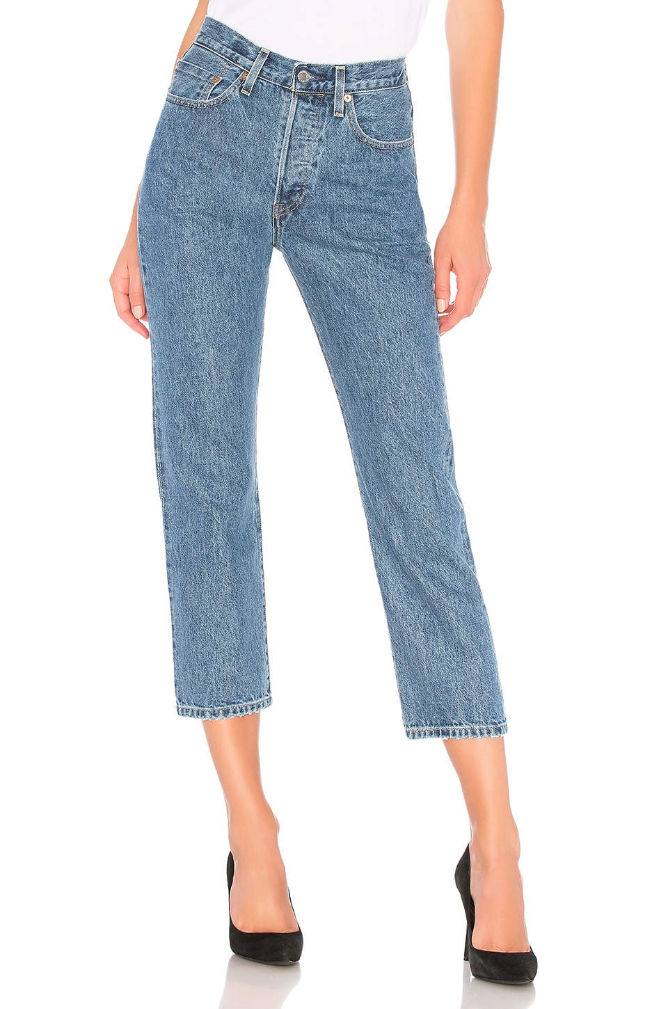 LEVI'S Made & Crafted 501 Crop in Dune Blue | REVOLVE