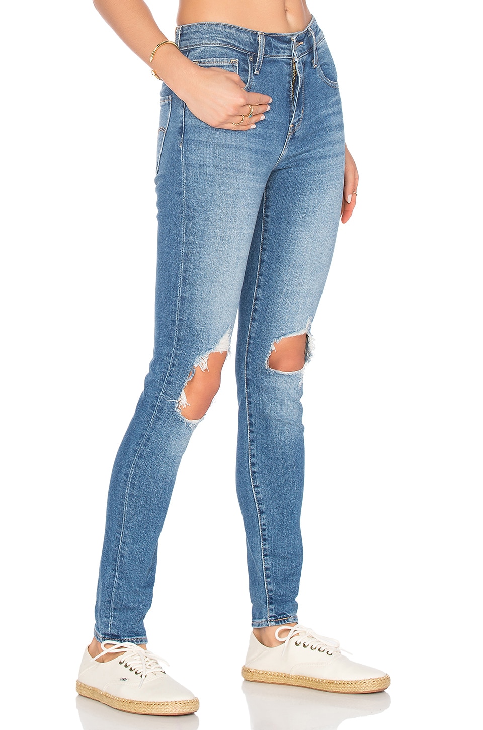 levi's 721 skinny jeans in rugged indigo