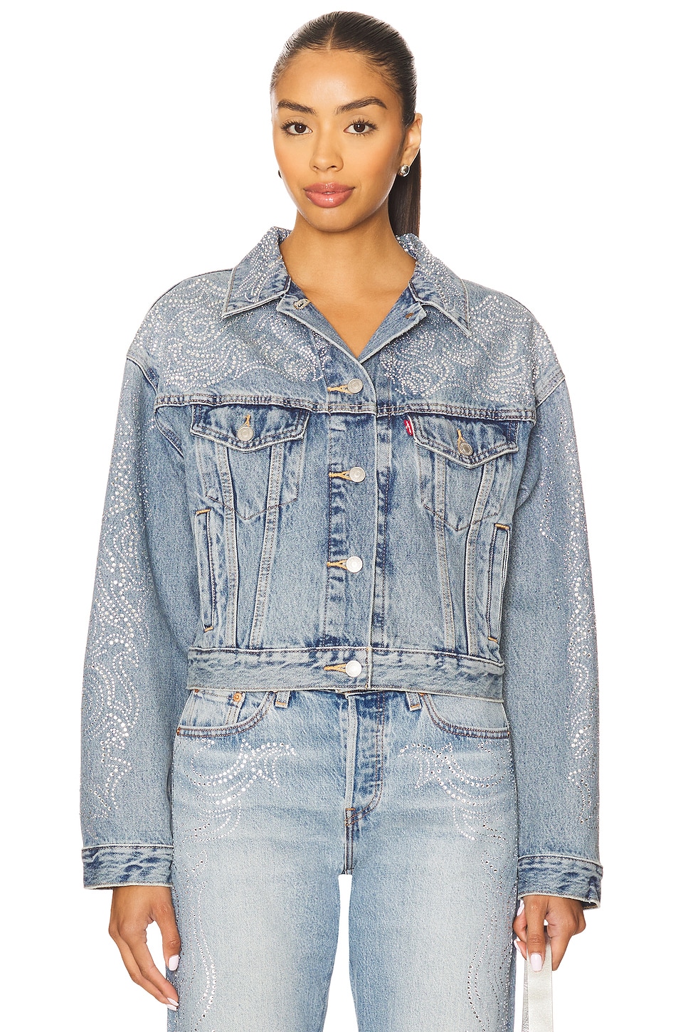 LEVI'S Shrunken 90s Jacket in Denim Venom Trucker | REVOLVE
