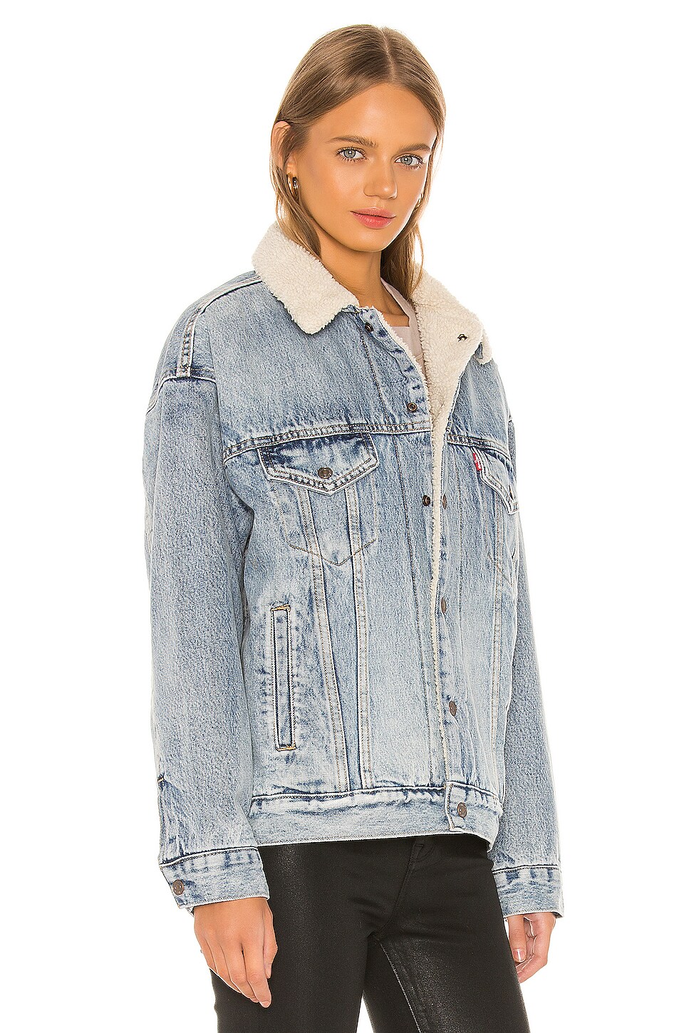 LEVI'S Dad Sherpa Trucker in Warm Daddy Mac