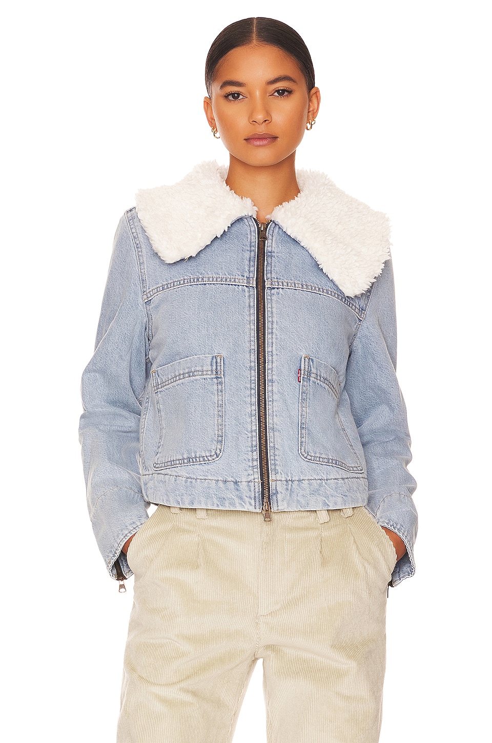 LEVI'S Retro Sherpa Trucker in Long Journey Trucker