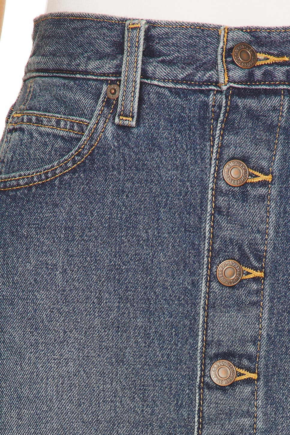 Levi's Retro Button Front Skirt