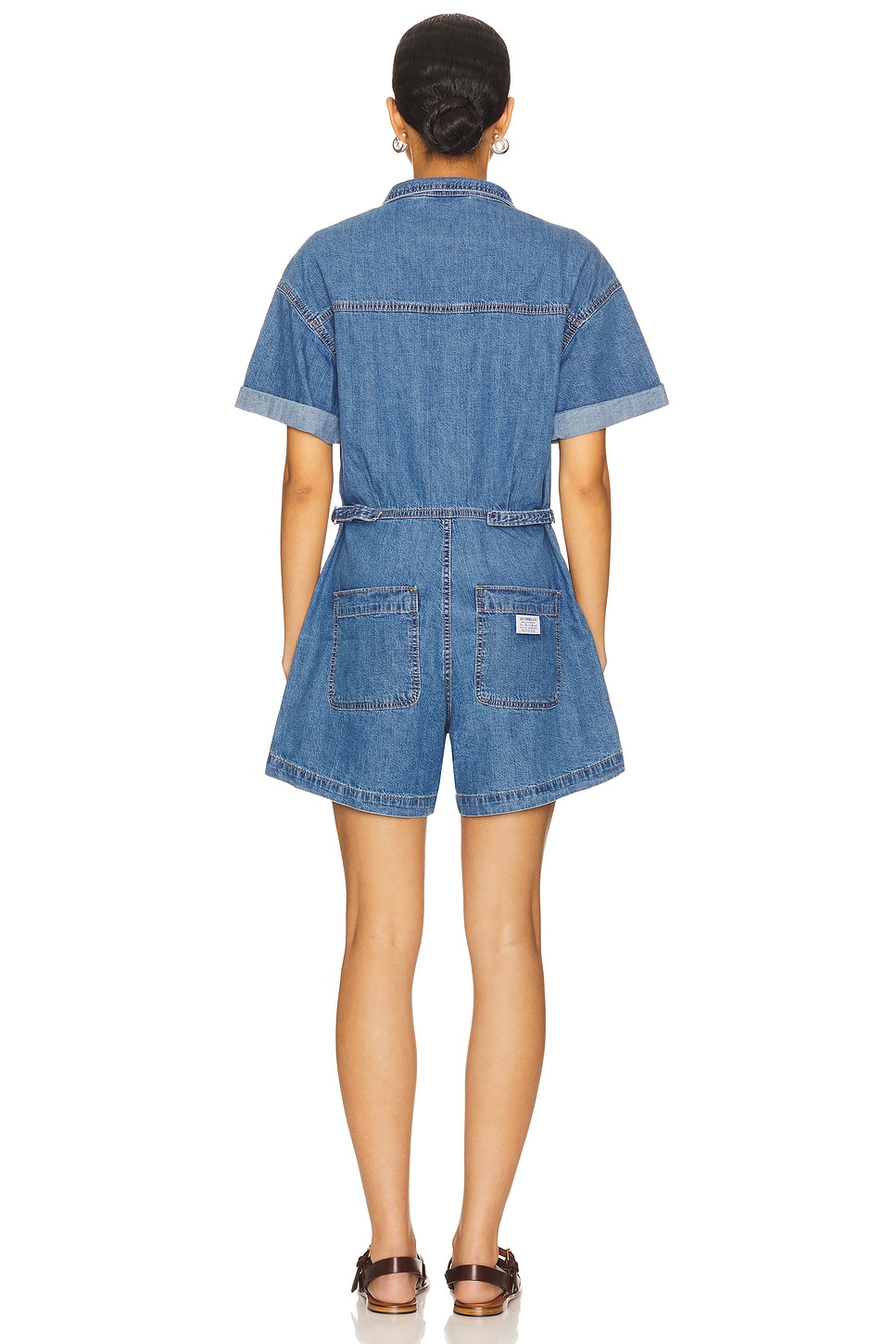 Short Sleeve Surplus Romper - Thumbnail 3