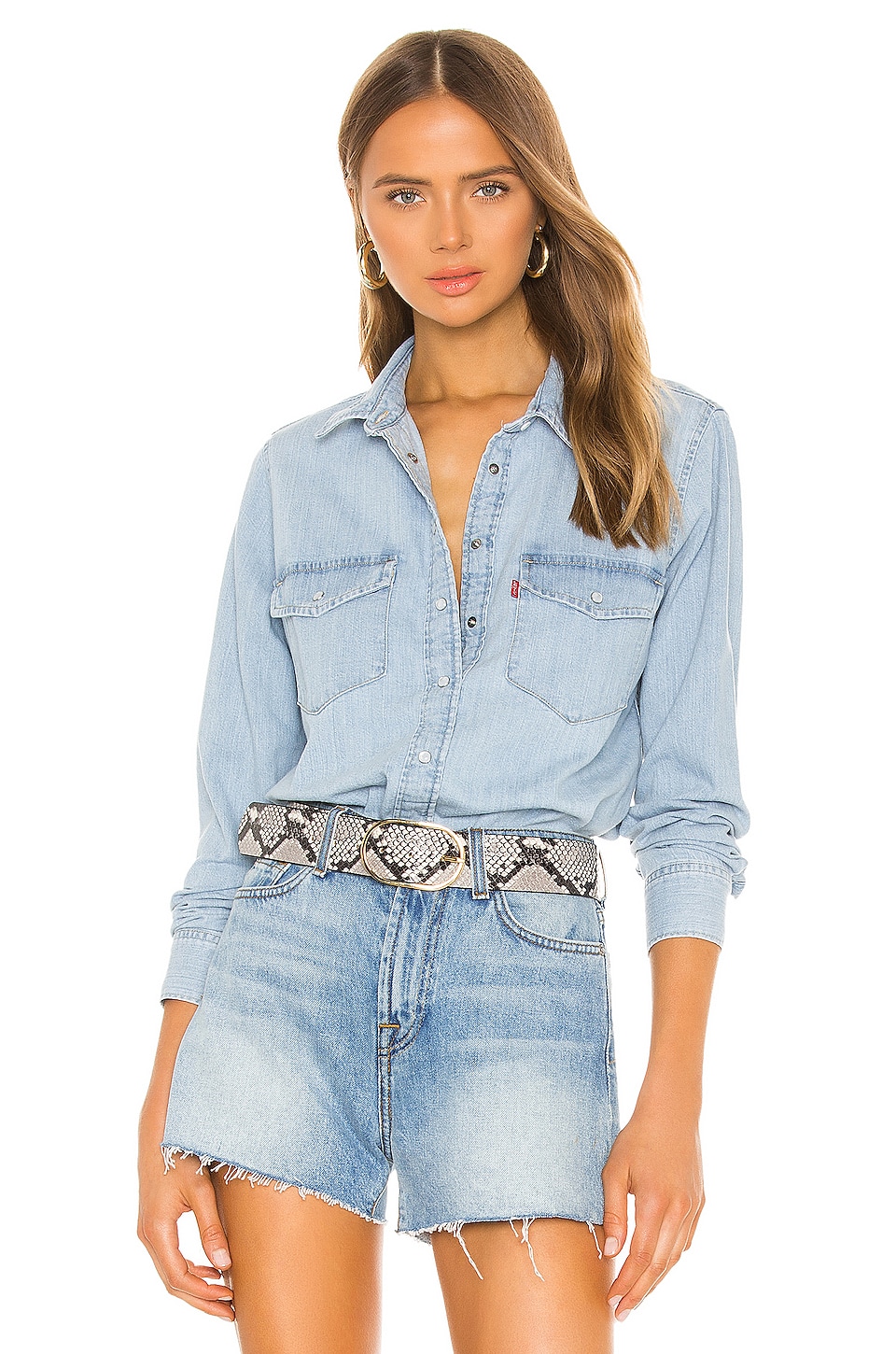 LEVI'S Essential Western Top in Cool Out (2) | REVOLVE