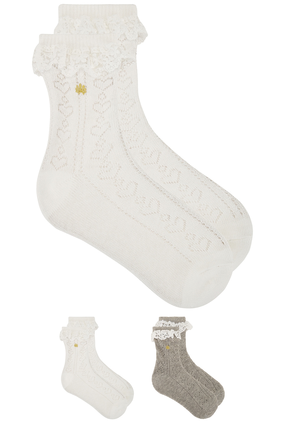 Mayoral Dressy Sock 2 pack - Champagne