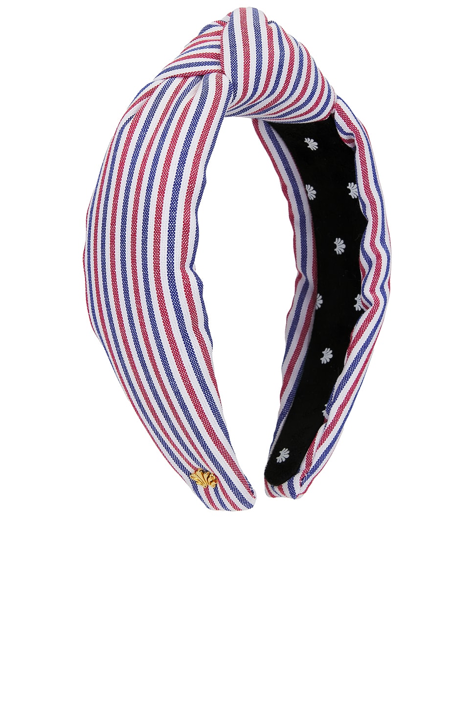 Knotted Striped Cotton Headband - Thumbnail 3