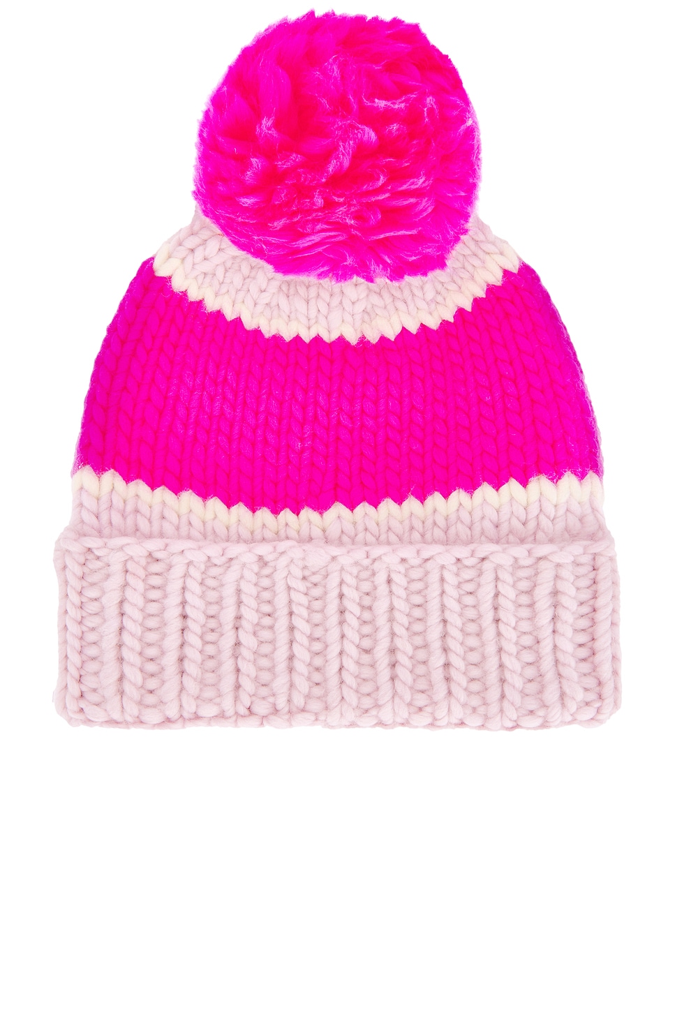 The Ski Bunny Beanie ~ Neon Blush Blush Ski Embroidered Knit Beanie – Urban Alley Style Co main image 4
