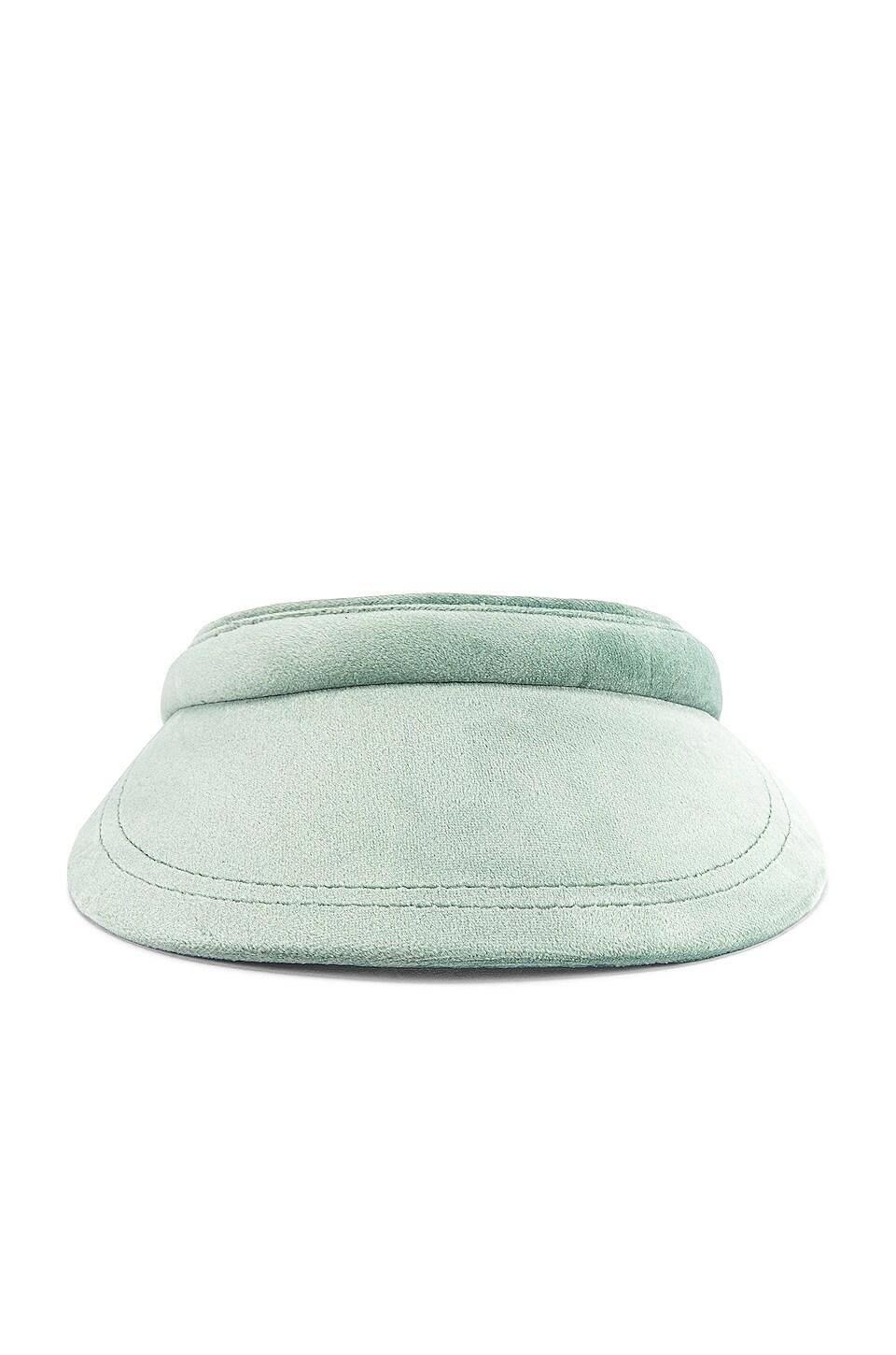 Lele Sadoughi Velvet Visor in Mint | REVOLVE