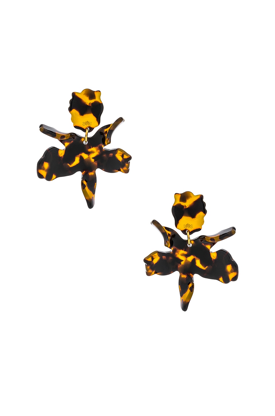 small paper lily earrings