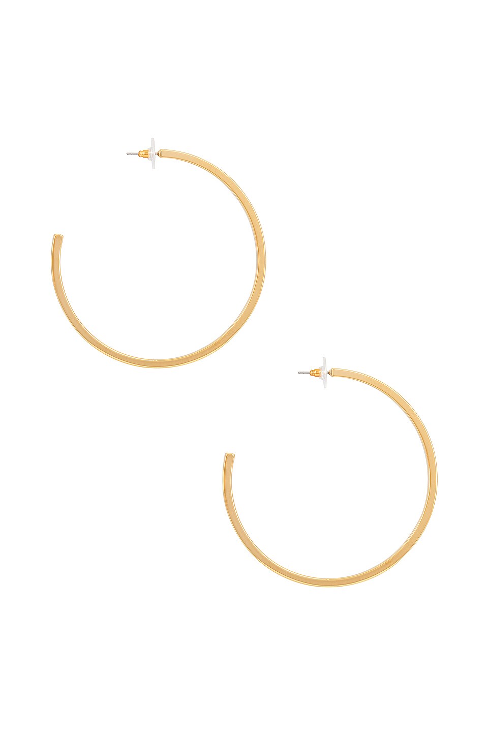 Lele Sadoughi Oversized Skinny Hoops in Gold
