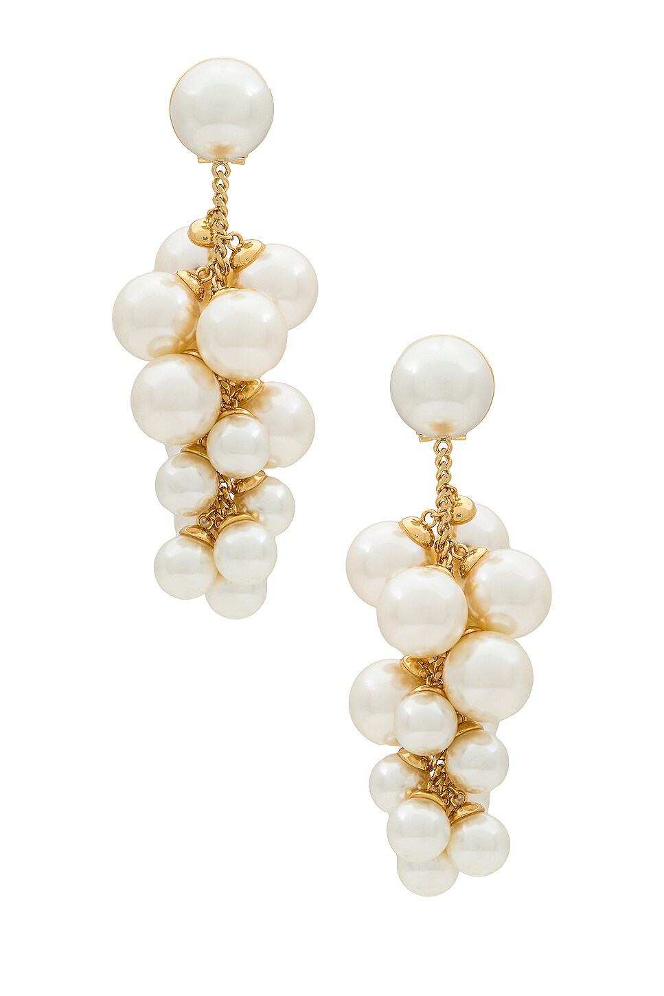 Lele Sadoughi Grape Earrings in Pearl | REVOLVE