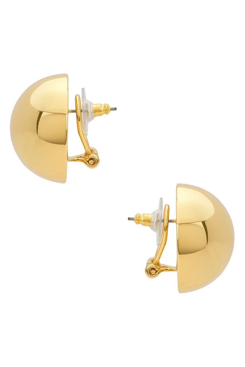Dome Button Earrings