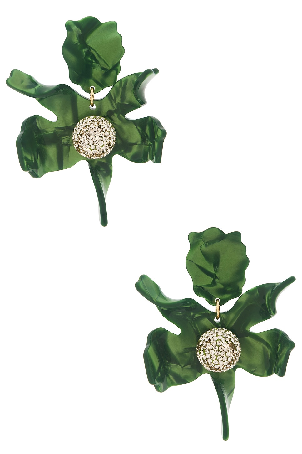 Crystal Lily Earrings