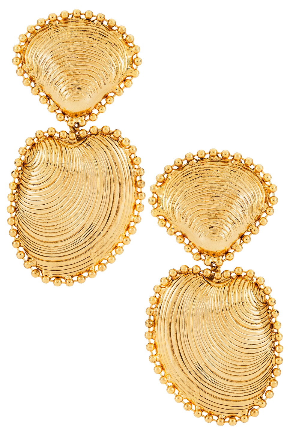 Kya Ball Chain Seashell Drop Earrings