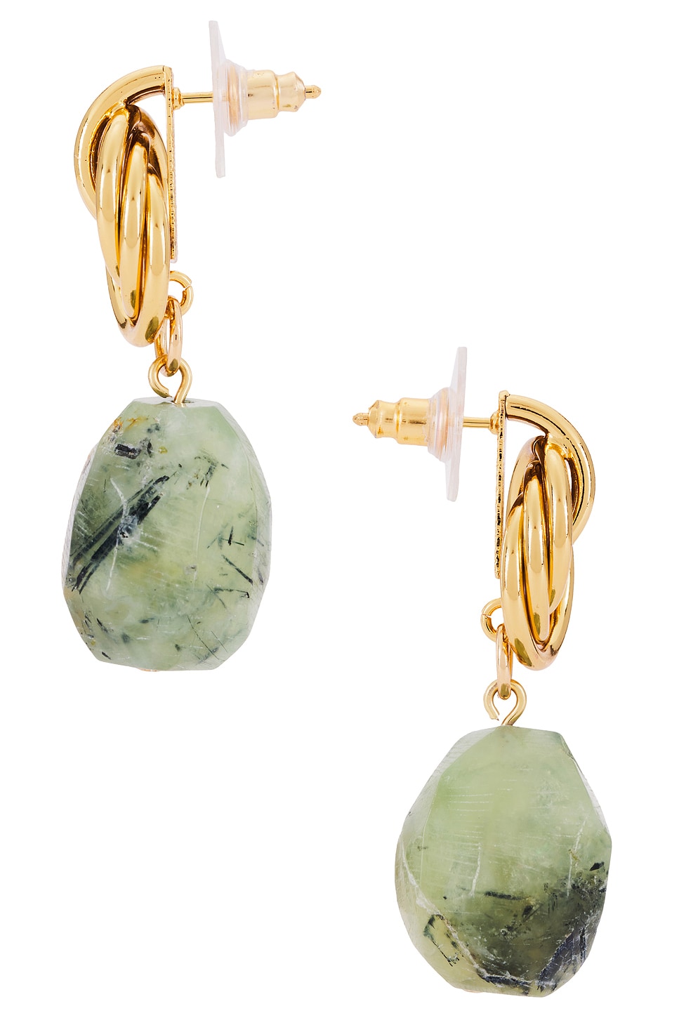 Brielle Knot Stone Drop Earrings
