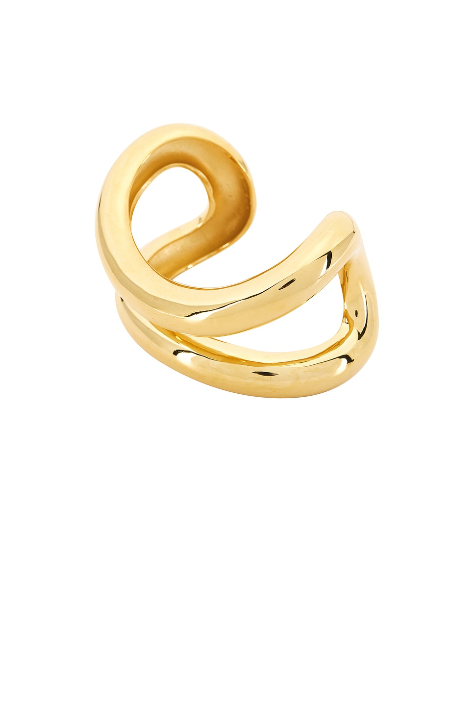 Glossy Void Arched Cuff Bracelet
