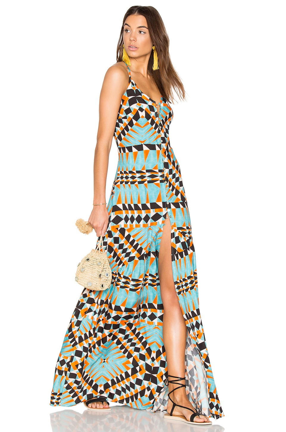 Lenny Niemeyer Open Back Maxi Dress in Origami | REVOLVE