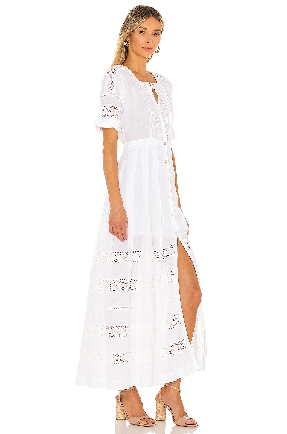 LoveShackFancy Edie Dress in White | REVOLVE