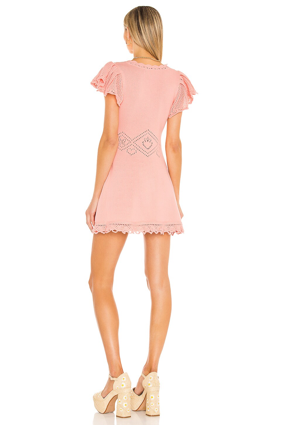 LoveShackFancy Fresno Dress in Peach Melba REVOLVE