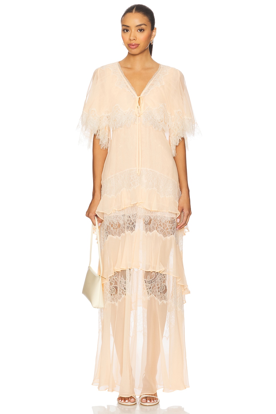cloth lace dress LoveShackFancy Alouetta Embellished Lace Mini Dress
