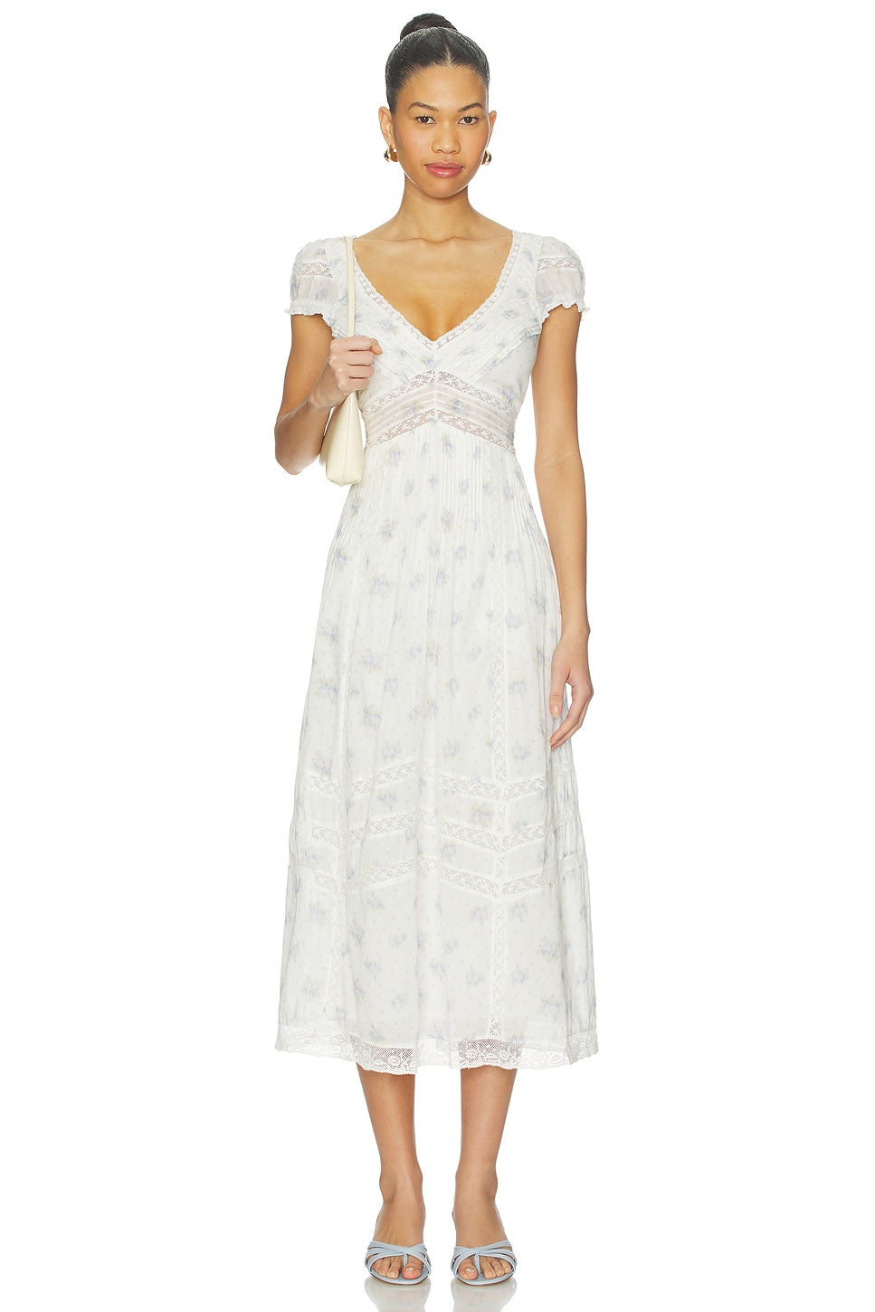 petite a line cocktail dress Anne Klein Crewneck A-Line Printed Scuba Midi Dress main image 0