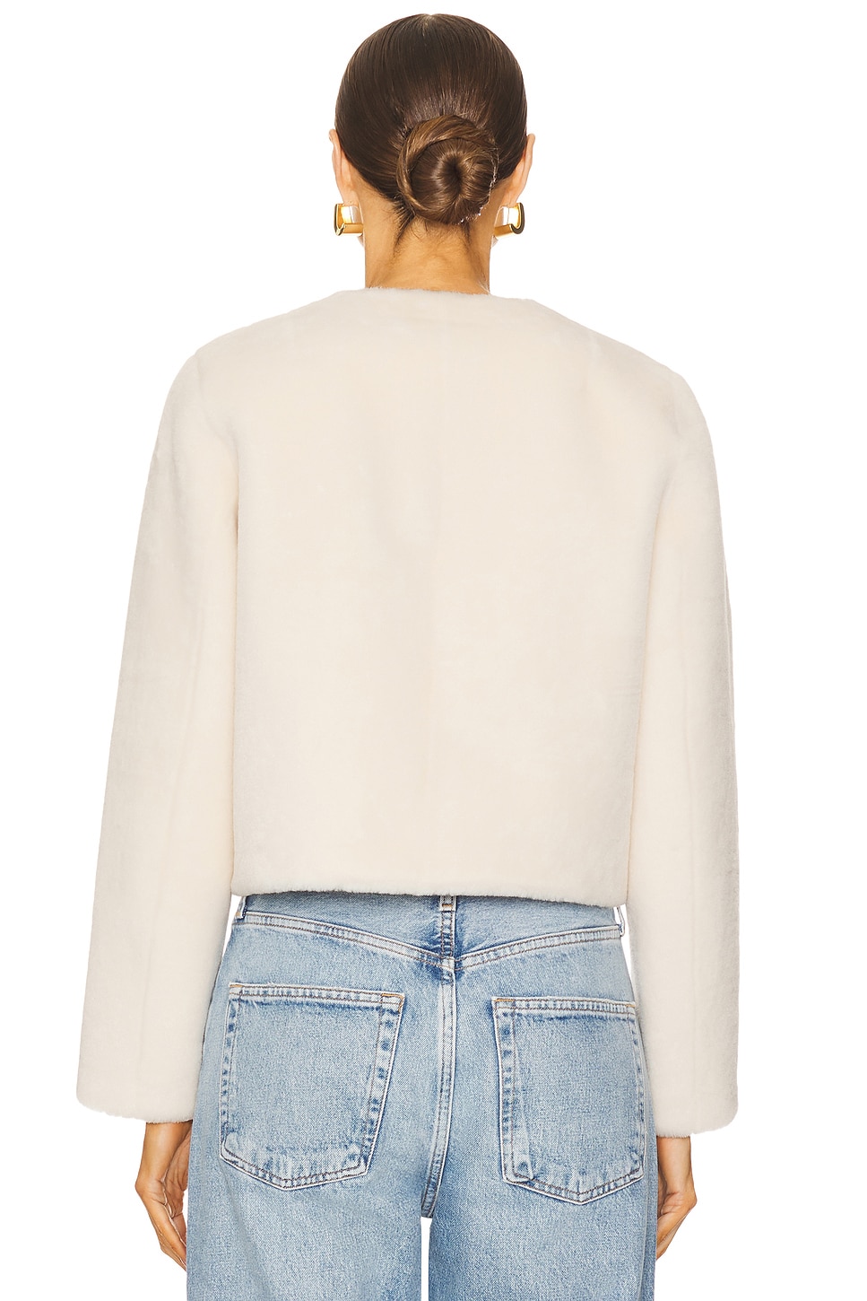 LoveShackFancy Popelka Faux Fur Jacket thumbnail
