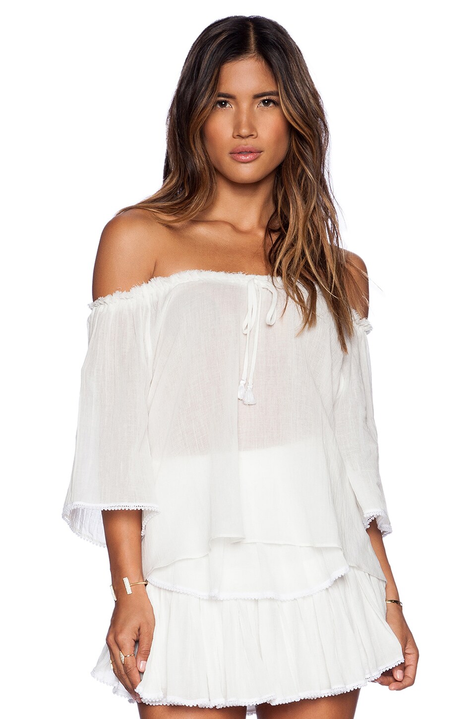 LoveShackFancy Gypsy Top in White | REVOLVE