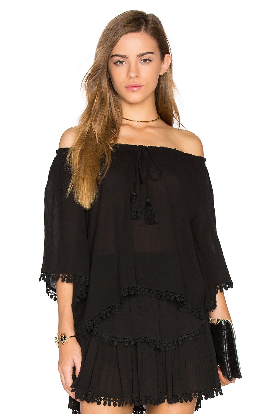 LoveShackFancy Gypsy Top in Black | REVOLVE