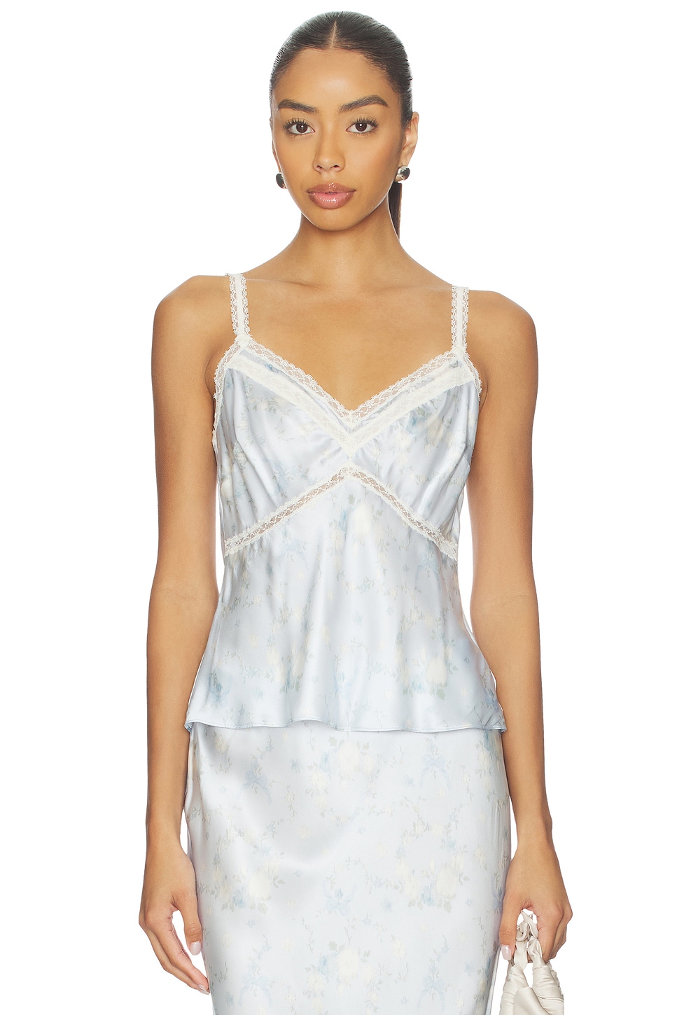 トップス luv LoveShackFancy Lirena Top in Snowdrop Blue | REVOLVE