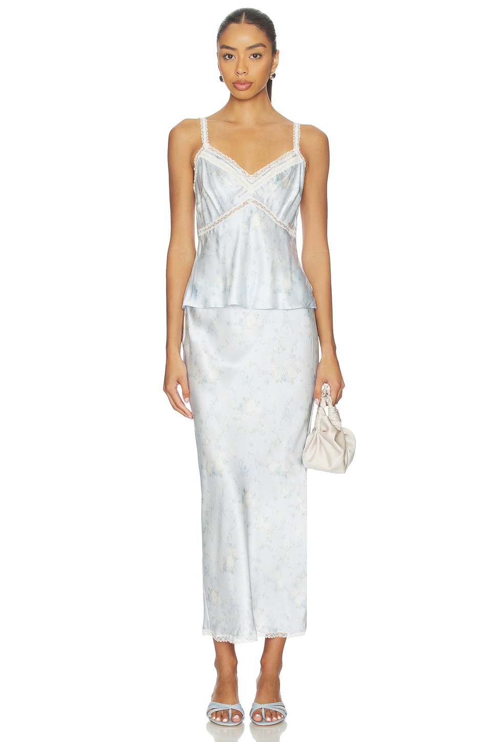 LoveShackFancy Lirena Top in Snowdrop Blue | REVOLVE