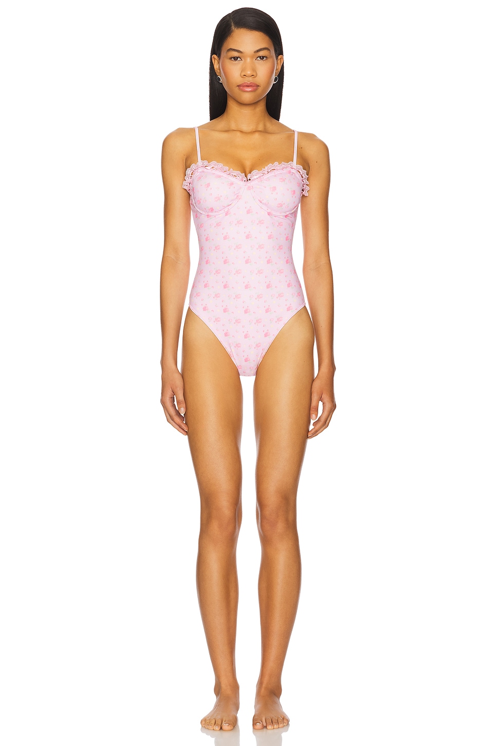 ★CORALIQUE★Romantic Daisy Monokini★Pink_Blue_Yellow★人気 CORALIQUE ♥ Romantic Daisy Monokini /追跡付