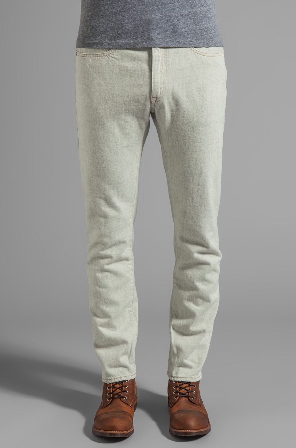LEVI'S: Made & Crafted Tack Slim in Winter White Selvedge | REVOLVE