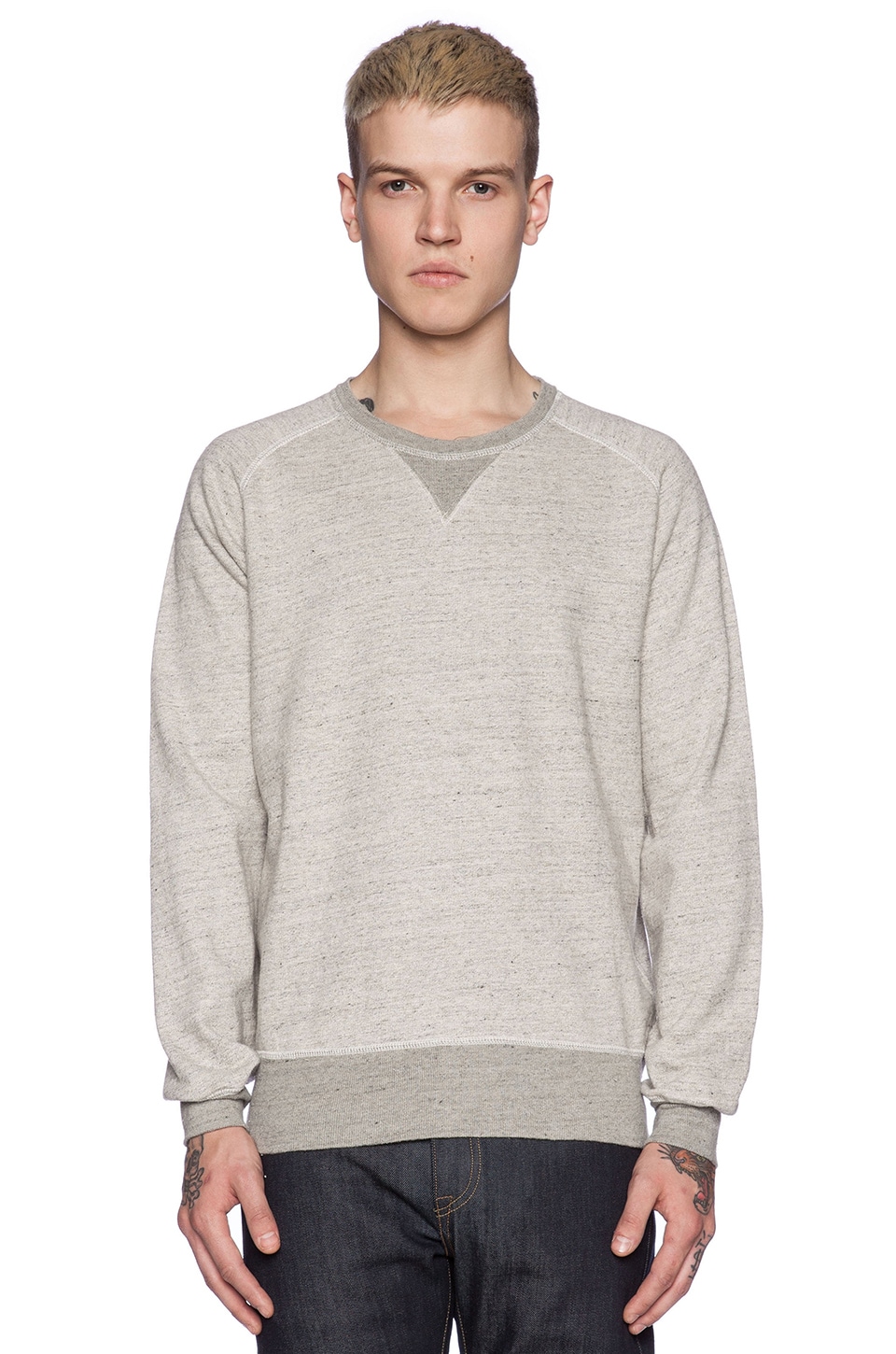 LEVI'S Vintage Clothing 1950's Crew Sweatshirt in Grey Mele | REVOLVE