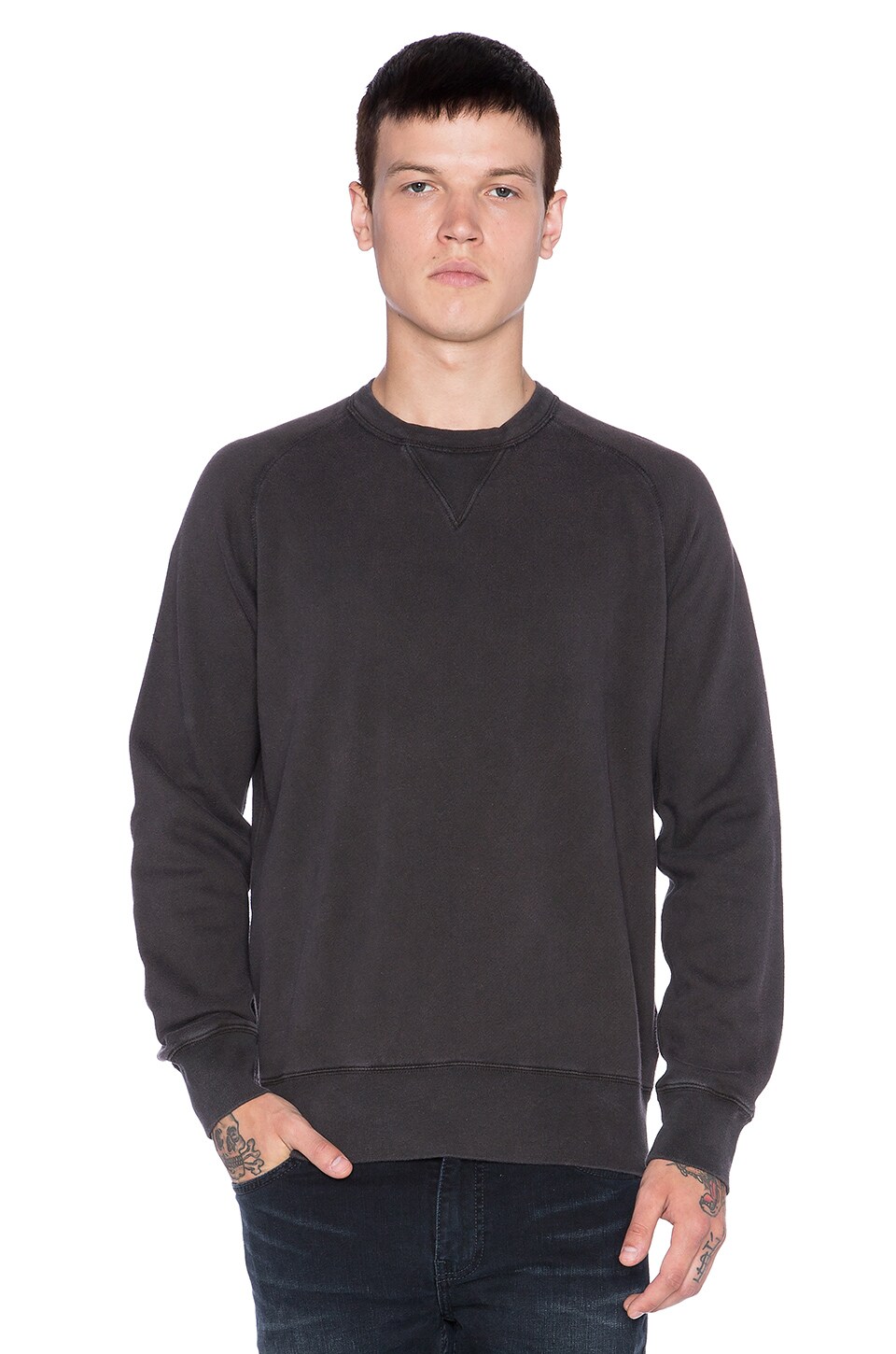 LEVI'S Vintage Clothing 1950's Crew Sweatshirt in Black | REVOLVE