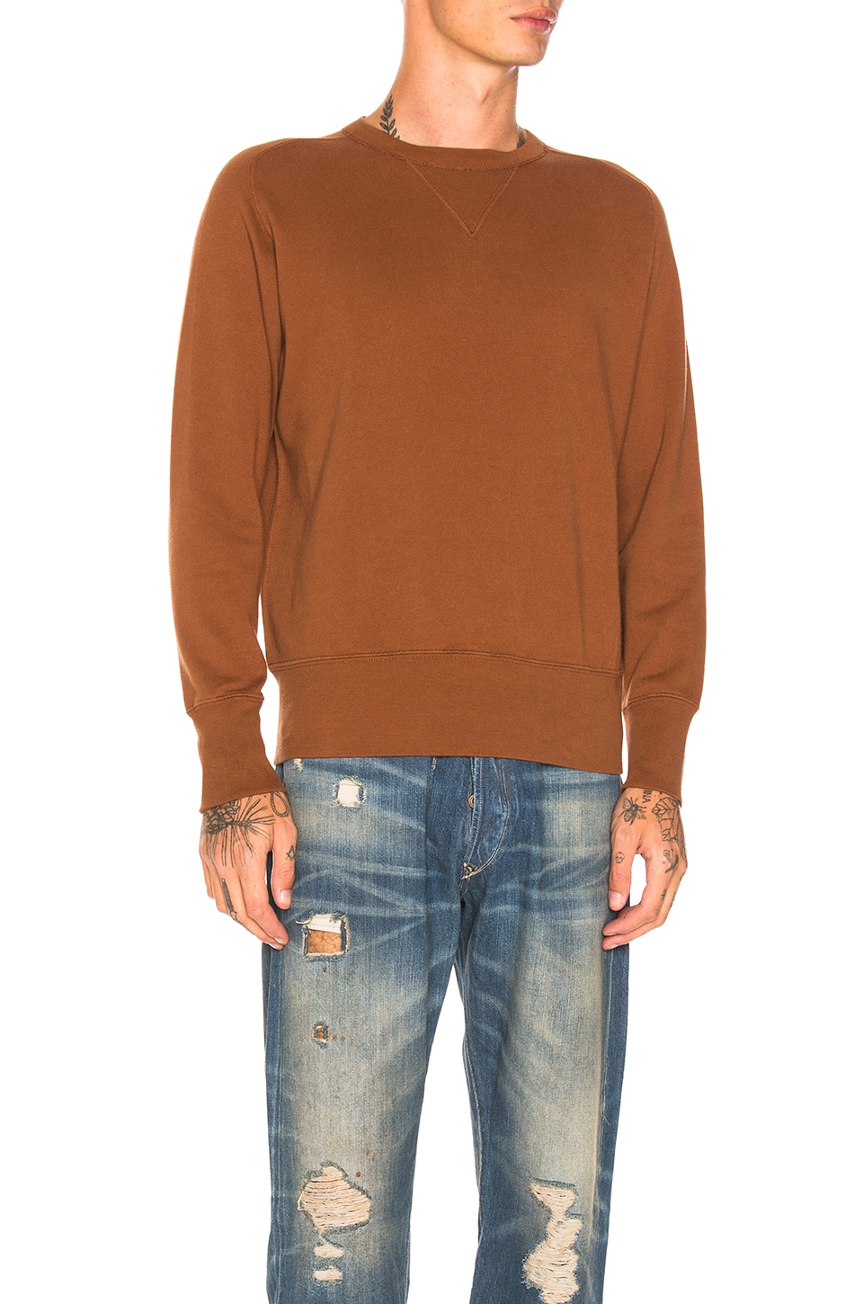 LEVI'S Vintage Clothing Bay Meadows Sweatshirt in Earth Brown | REVOLVE