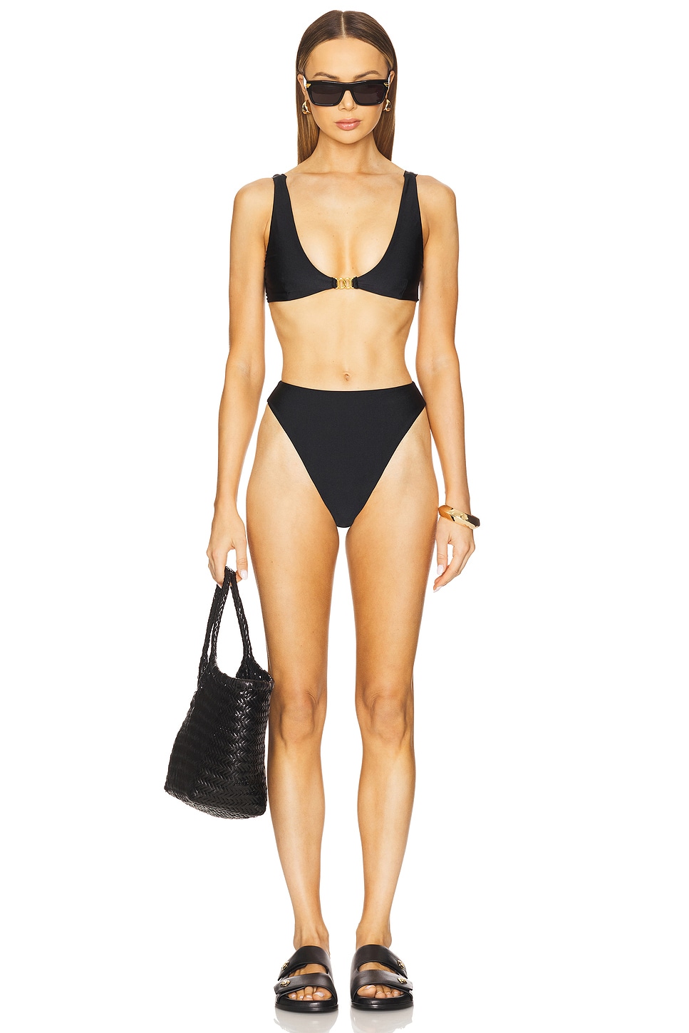 lovewave The Lisbeth High Waist Bottom in Black | REVOLVE