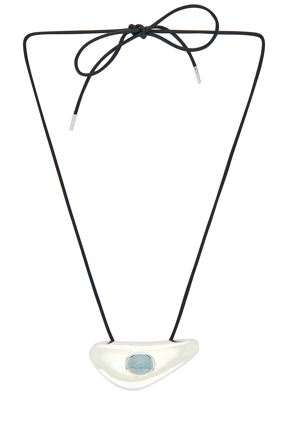 Modernist Cord Pendant Necklace