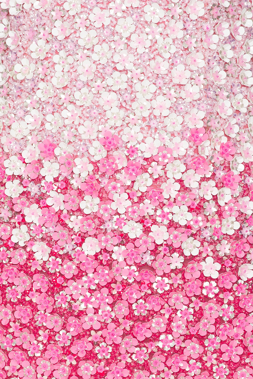 Pink Petal Ombre Embroidered Dress