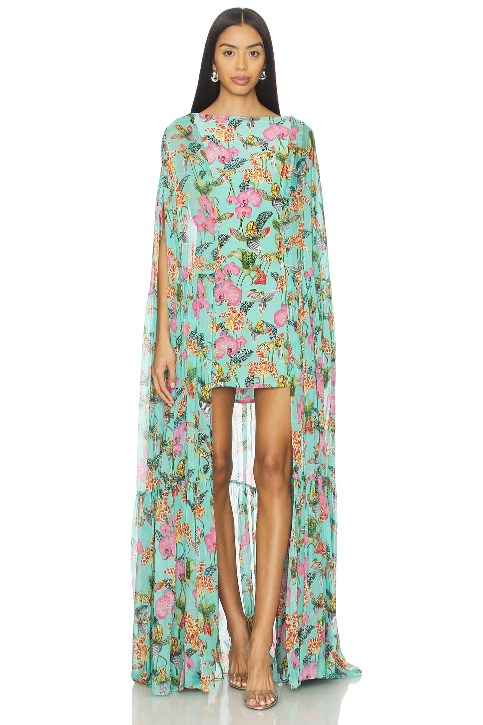 green orchid dress ABIGAIL Sage Green Orchid Halterneck Maxi Dress