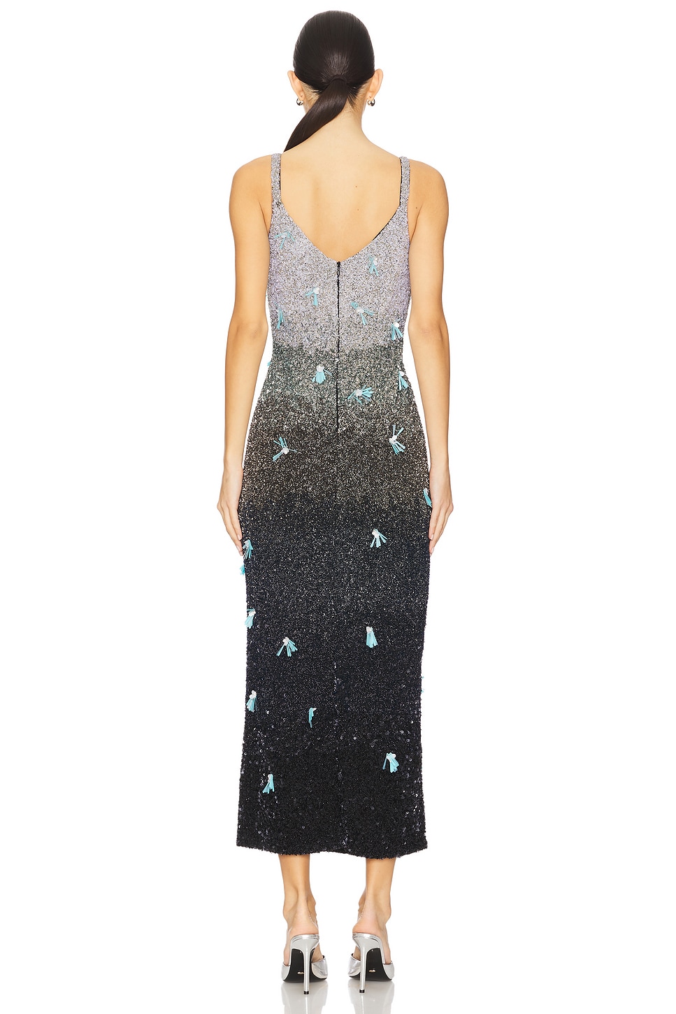 LA FUORI Ravens Wing Beaded Dress thumbnail